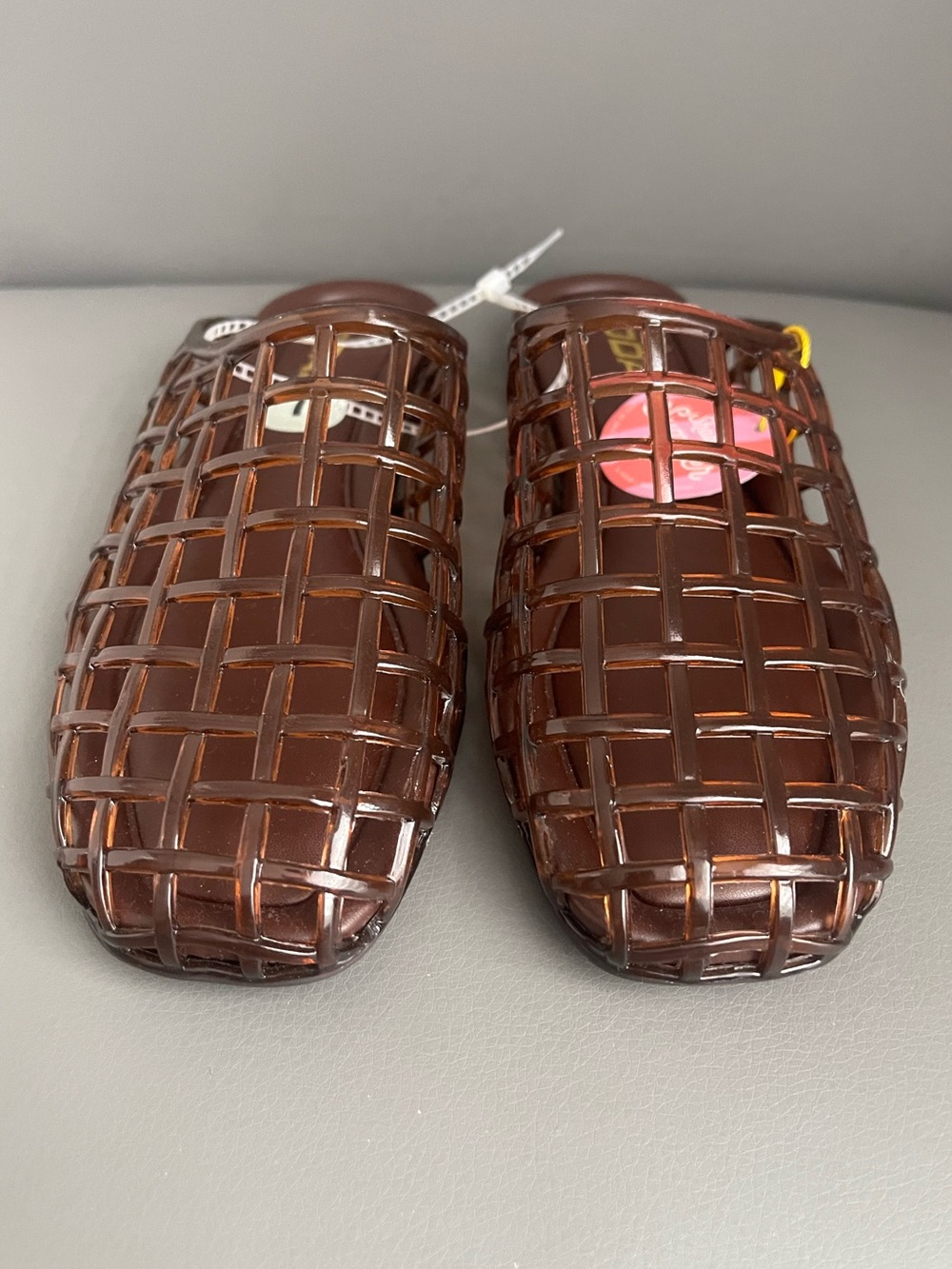Soda Jelly Mule Sandals Brown Women’s Size 7
